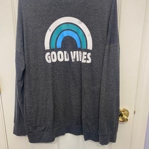 Good vibes, oversize Long sleeve T